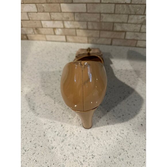 Tory Burch Trudy Patent Bow Wedges 9.5 shoes peep toe heels - Picture 7 of 7